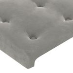 Testiera-a-LED-Grigio-Chiaro-83x16x118-128-cm-in-Velluto