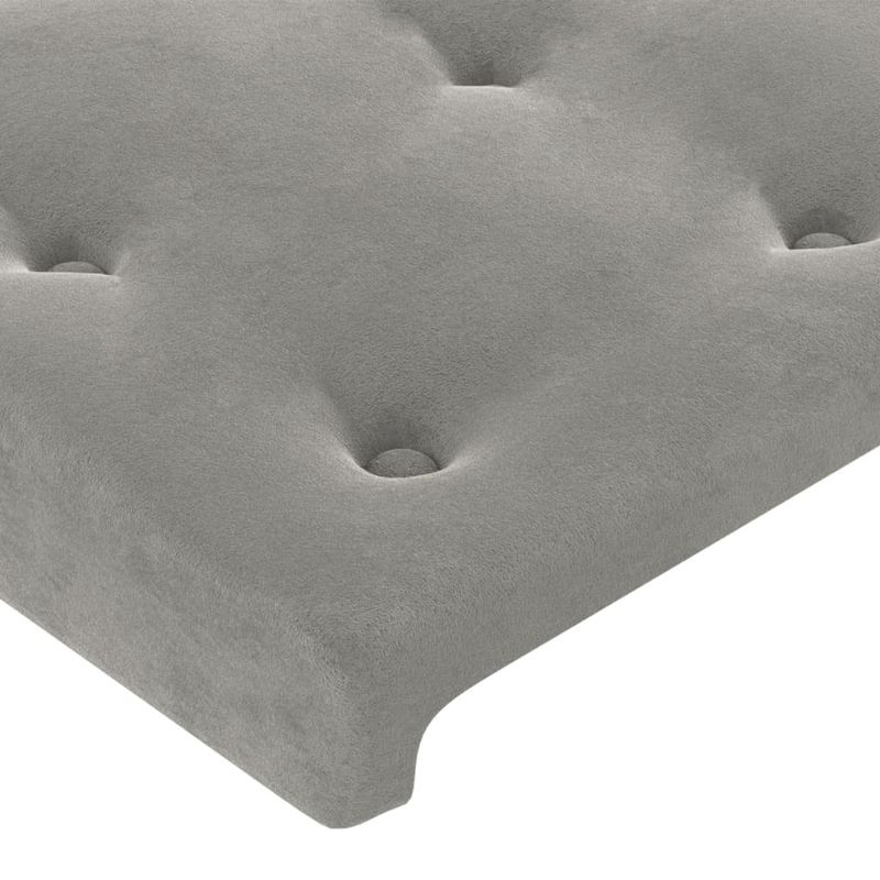 Testiera-a-LED-Grigio-Chiaro-83x16x118-128-cm-in-Velluto