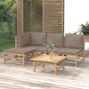 Set-Salotto-da-Giardino-5pz-con-Cuscini-Tortora-Bambu
