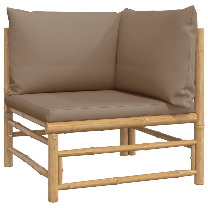 Set-Salotto-da-Giardino-5pz-con-Cuscini-Tortora-Bambu