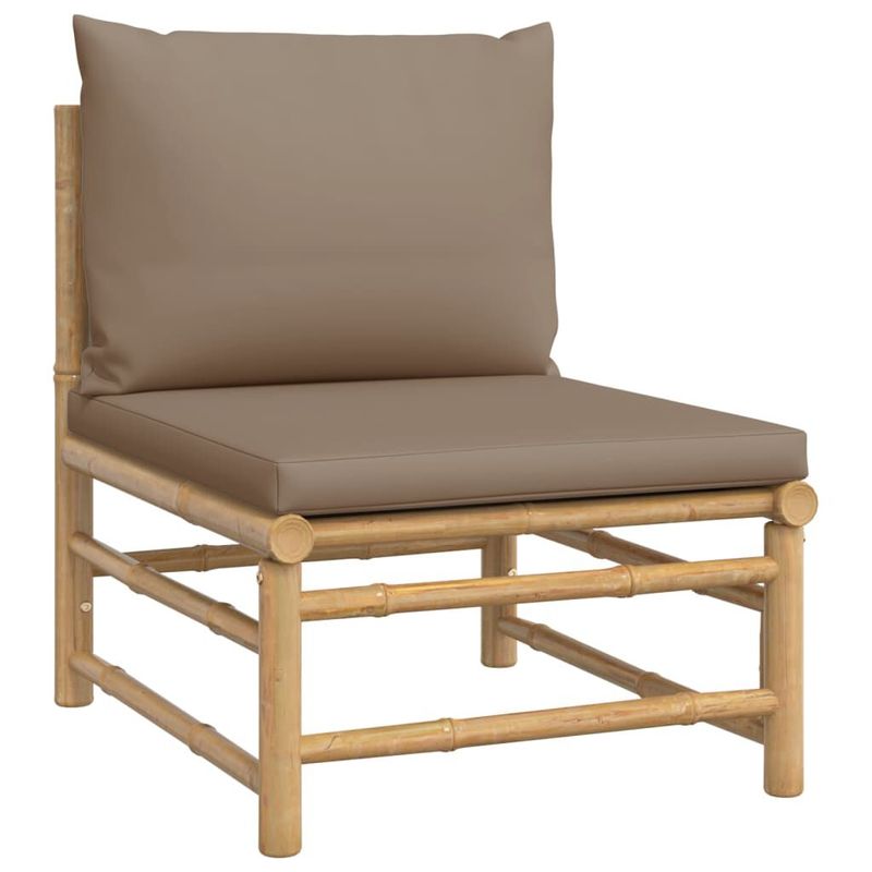 Set-Salotto-da-Giardino-5pz-con-Cuscini-Tortora-Bambu