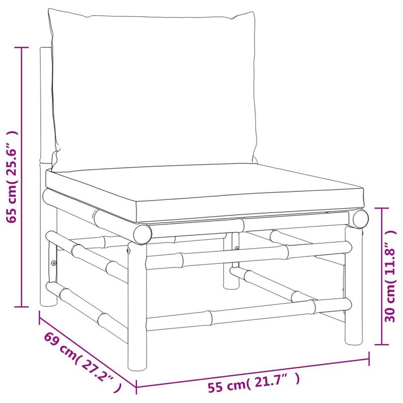 Set-Salotto-da-Giardino-5pz-con-Cuscini-Tortora-Bambu