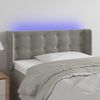 Testiera-Grigio-Chiaro-a-LED-147x16x78-88-cm-in-Velluto