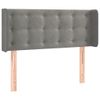 Testiera-Grigio-Chiaro-a-LED-147x16x78-88-cm-in-Velluto