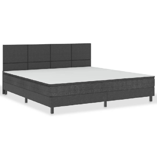 Testiera-Letto-Grigio-Scuro-in-Tessuto-200x200-cm
