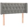 Testiera-Grigio-Chiaro-a-LED-93x16x78-88-cm-in-Velluto