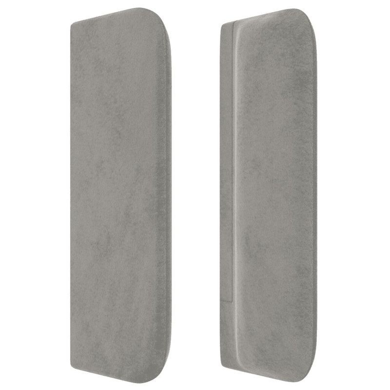 Testiera-Grigio-Chiaro-a-LED-93x16x78-88-cm-in-Velluto