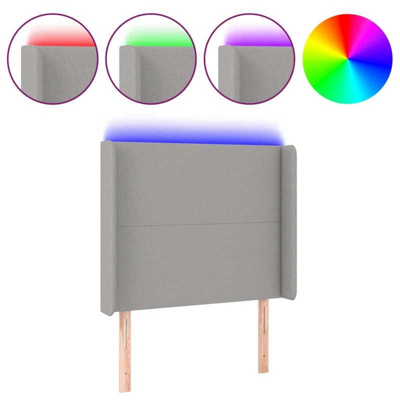 Testiera-a-LED-Grigio-Chiaro-183x16x78-88-cm-in-Tessuto