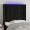 Testiera-a-LED-Nera-163x16x78-88-cm-in-Velluto