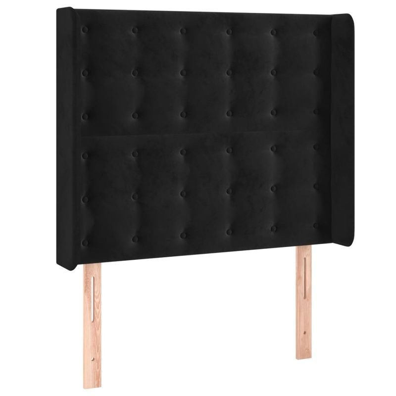 Testiera-a-LED-Nera-163x16x78-88-cm-in-Velluto