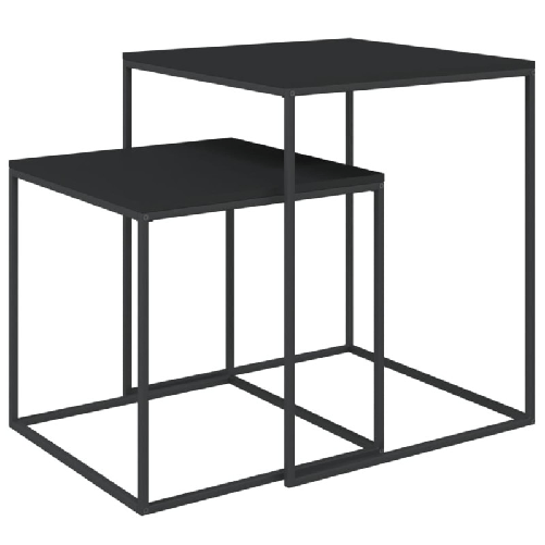 Set-di-Tavolini-2-pz-in-Legno-Multistrato-e-Metallo