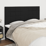 Testiera-4-pz-Nera-90x5x78-88-cm-in-Tessuto