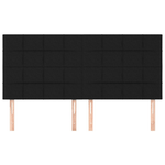 Testiera-4-pz-Nera-90x5x78-88-cm-in-Tessuto