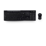 Logitech Wireless Combo MK270 tastiera Mouse incluso RF Wireless QWERTZ Ceco Nero