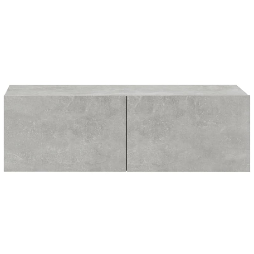 Mobili-Porta-TV-a-Parete-4-pz-Grigio-Cemento-100x30x30-cm