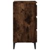 vidaXL-Comodino-con-Gambe-in-Metallo-Rovere-Fumo-40x35x69-cm