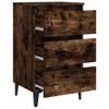 vidaXL-Comodino-con-Gambe-in-Metallo-Rovere-Fumo-40x35x69-cm