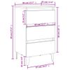 vidaXL-Comodino-con-Gambe-in-Metallo-Rovere-Fumo-40x35x69-cm