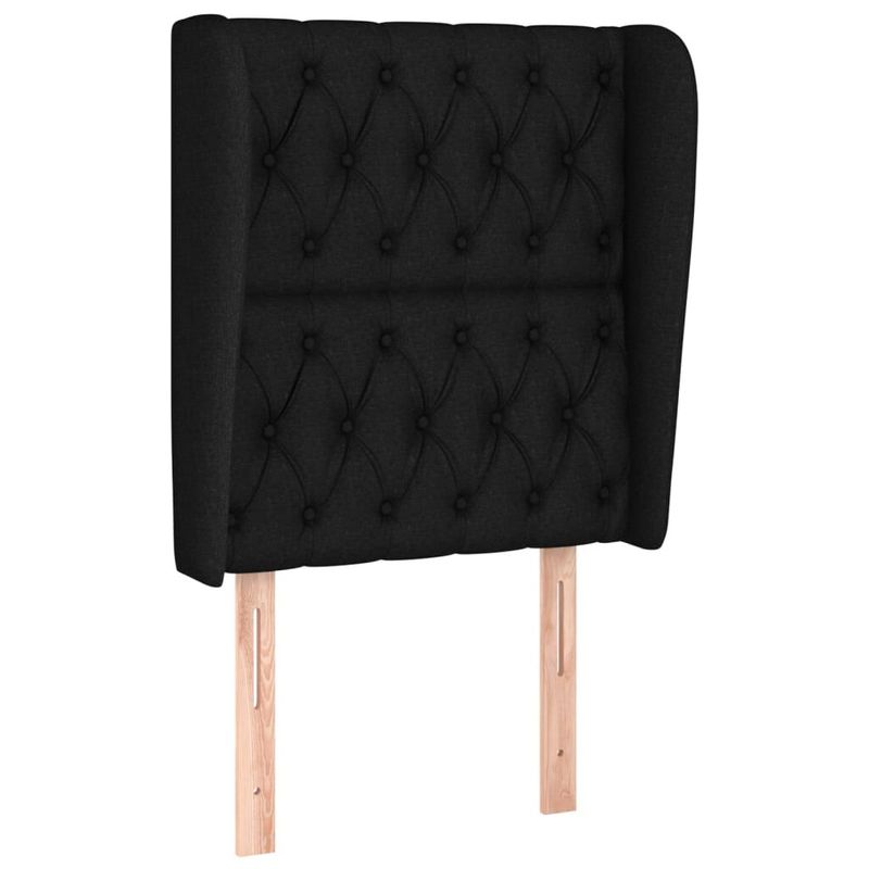 Testiera-ad-Orecchio-Nera-83x23x118-128-cm-in-Tessuto