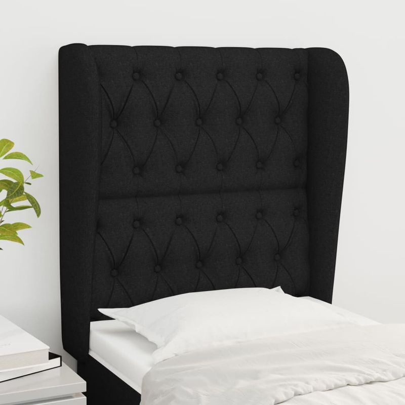 Testiera-ad-Orecchio-Nera-83x23x118-128-cm-in-Tessuto