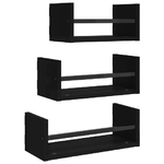 vidaXL-Set-Mensole-da-Parete-con-Aste-3pz-Nero-in-Legno-Multistrato