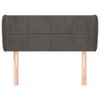 Testiera-ad-Orecchio-Grigio-Scuro-203x23x78-88-cm-in-Velluto