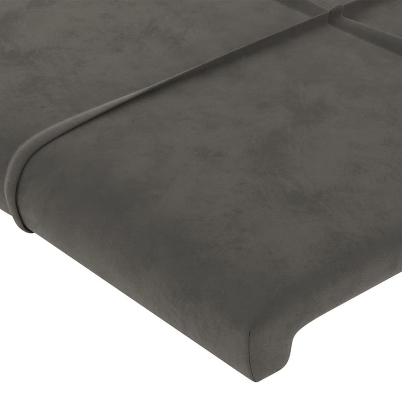 Testiera-ad-Orecchio-Grigio-Scuro-203x23x78-88-cm-in-Velluto