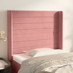 Testiera-ad-Orecchio-Rosa-203x16x78-88-cm-in-Velluto