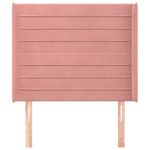 Testiera-ad-Orecchio-Rosa-203x16x78-88-cm-in-Velluto