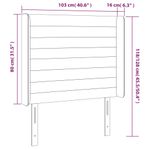 Testiera-ad-Orecchio-Grigio-Scuro-163x16x78-88-cm-in-Tessuto