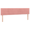 Testiera-2-pz-Rosa-90x5x78-88-cm-in-Velluto