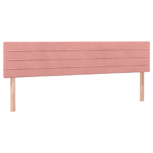 Testiera-2-pz-Rosa-90x5x78-88-cm-in-Velluto