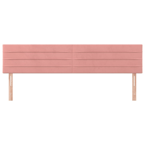 Testiera-2-pz-Rosa-90x5x78-88-cm-in-Velluto