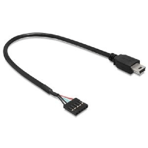 Delock-Cavo-USB-2.0-pin-header-5-pin->-USB-2.0-tipo-Mini-B-maschio-30-cm