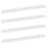 vidaXL-Mensole-da-Parete-4-pz-Bianche-80x9x3-cm
