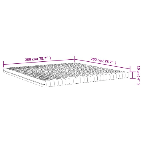 vidaXL-Materasso-in-Schiuma-Bianco-200x200-cm-7-Zone-Durezza-20-ILD