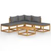 vidaXL-Set-Divani-Giardino-6-pz-con-Cuscini-Legno-Massello-di-Acacia-