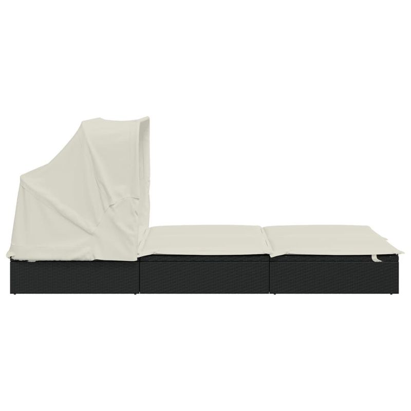 vidaXL-Lettino-Doppio-Tetto-Pieghevole-Nero-213x118x97cm-in-Polyrattan
