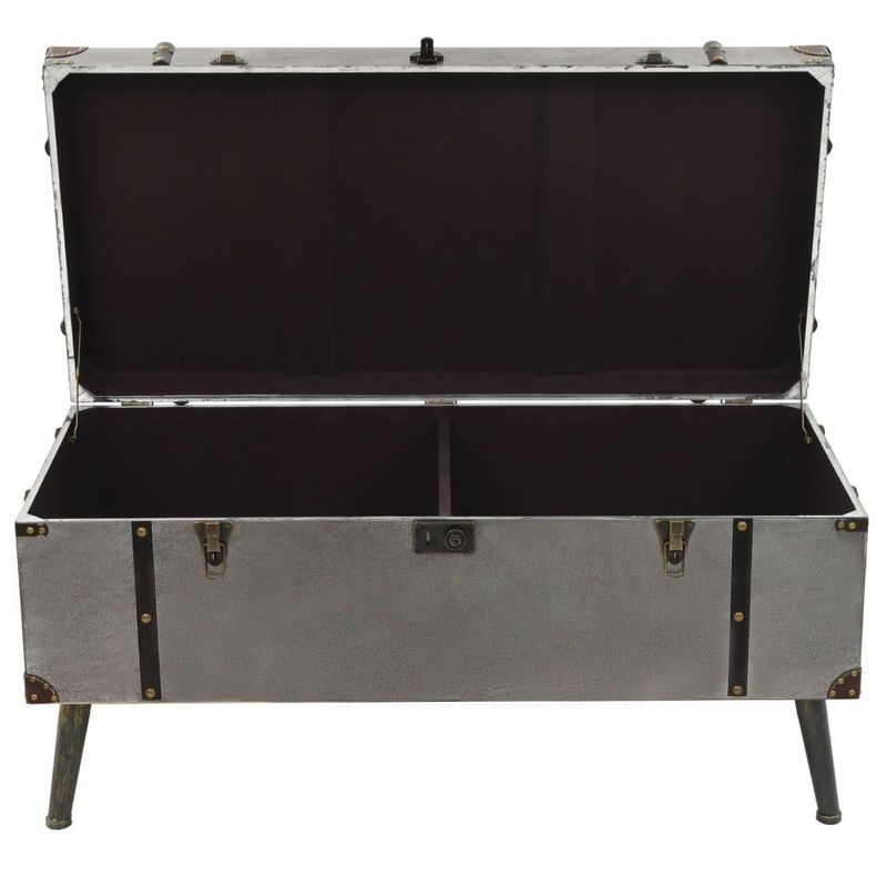 vidaXL-Tavolino-da-Caffe-in-MDF-e-Alluminio-102x51x475-cm