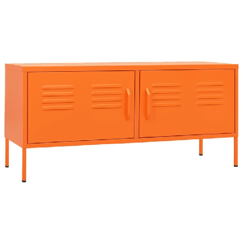 vidaXL-Mobile-TV-Arancione-105x35x50-cm-in-Acciaio