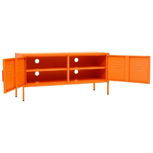 vidaXL-Mobile-TV-Arancione-105x35x50-cm-in-Acciaio