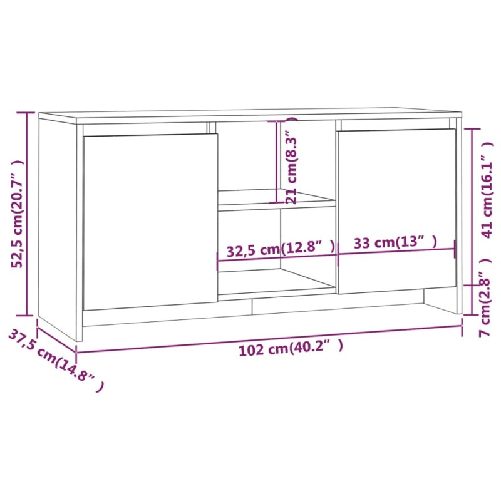 vidaXL-Mobile-Porta-TV-Nero-102x375x525-cm-in-Truciolato
