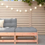 VidaXL Poggiapiedi da Giardino con Cuscino Legno Massello di Douglas