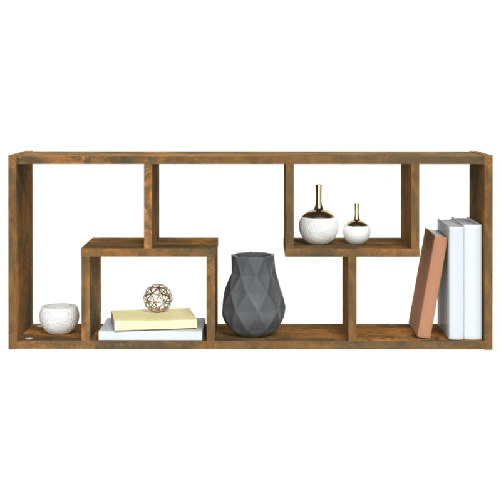 vidaXL-Mensola-a-Muro-Rovere-Fumo-36x16x90-cm-in-Legno-Multistrato