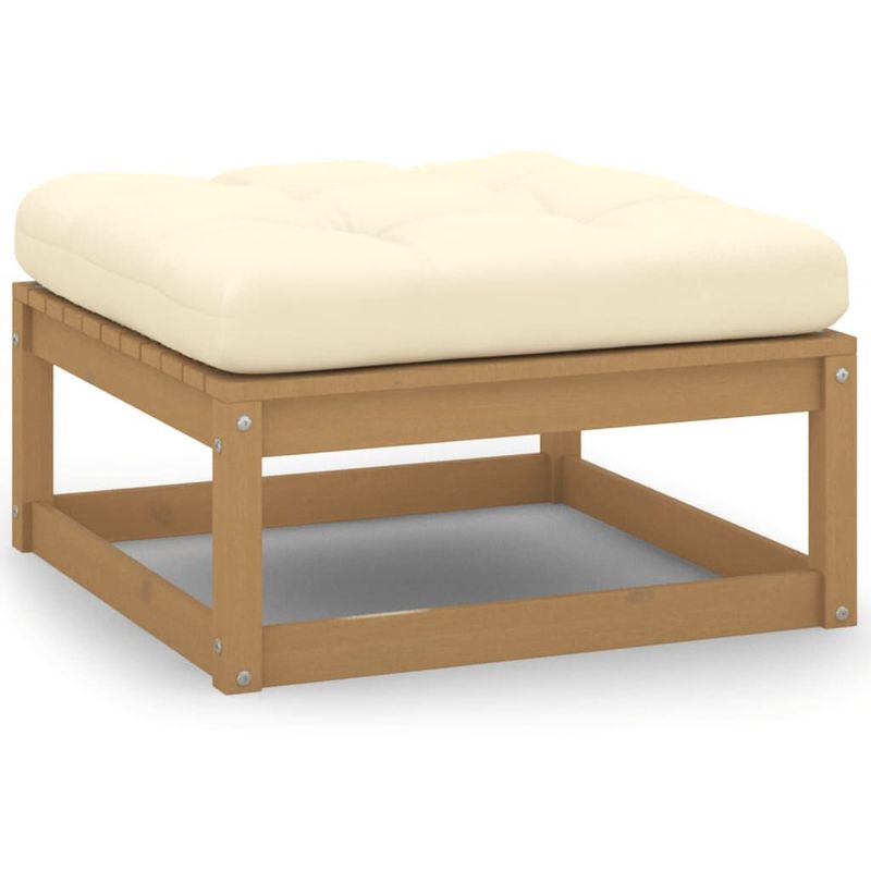 vidaXL-Set-Divani-da-Giardino-8-pz-Cuscini-Miele-in-Massello-di-Pino