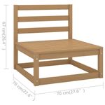 vidaXL-Set-Divani-da-Giardino-8-pz-Cuscini-Miele-in-Massello-di-Pino