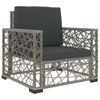 vidaXL-Set-Divani-da-Giardino-6-pz-con-Cuscini-in-Polyrattan-Grigio