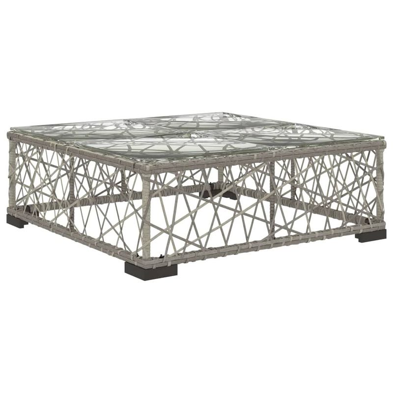 vidaXL-Set-Divani-da-Giardino-6-pz-con-Cuscini-in-Polyrattan-Grigio