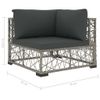 vidaXL-Set-Divani-da-Giardino-6-pz-con-Cuscini-in-Polyrattan-Grigio