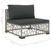 vidaXL-Set-Divani-da-Giardino-6-pz-con-Cuscini-in-Polyrattan-Grigio